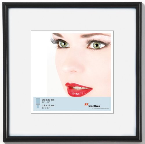 walther design Picture Frame Black 20 x 20 cm Galeria Plastic Frame KB220H