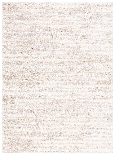 Safavieh Lindsay Collection Shaggy Rug for Living Room Dining Room Bedroom Short Pile Beige 3ft x 5ft