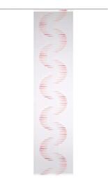 Home Fashion Scherli Simana Sliding Curtain Linen Voile, red, 175 X 60 CM