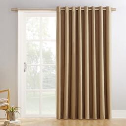 Sun Zero Easton Extra-Wide Blackout Grommet Sliding Patio Door Curtain Panel