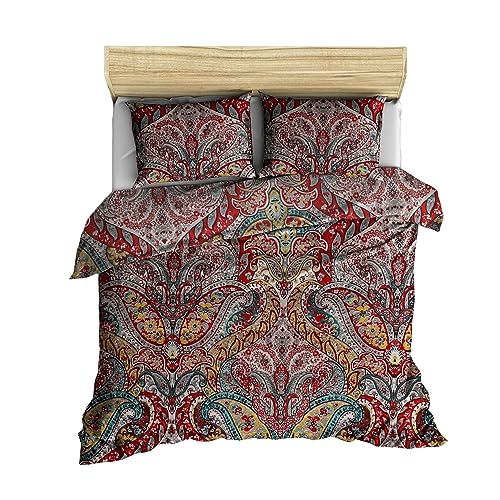 WELL HOME MOBILIARIO & DECORACIÓN Duvet Cover Set + 2 Pillowcases 240 x 220 cm Green Beige Yellow