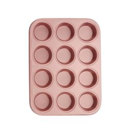 Wiltshire Rose Gold 12 Cup Muffin Tray, PFOA PTFE Free, Cupcake Mould