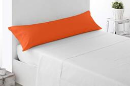 Miracle Home. Pillowcase, anti-peeling, soft and comfortable, 50% cotton, 50% polyester. Bed 105. Orange