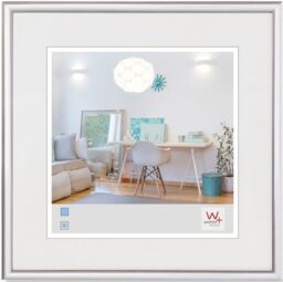 walther design Picture Frame Silver 20 x 20 cm New Lifestyle Plastic Frame KV220S