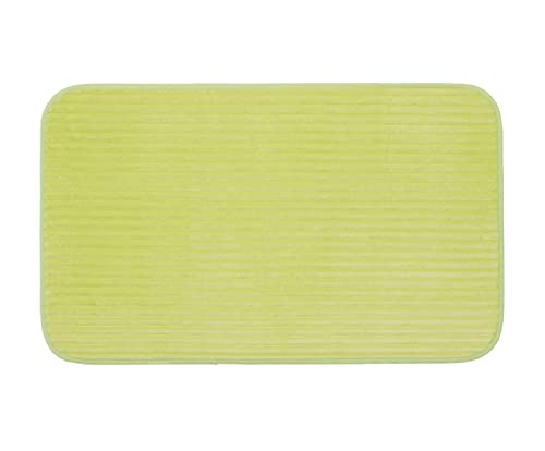 Gözze - Non-Slip Soft Bath Mat, 100% Polyester, 70 x 120 cm - Lime