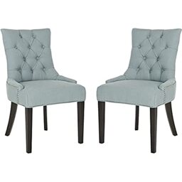 SAFAVIEH Set of 2 Wooden Dining Chairs, in Grey