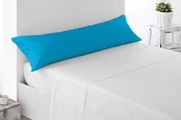 Miracle Home. Pillowcase, anti-peeling, soft and comfortable, 50% cotton, 50% polyester. Bed 105. Turquoise