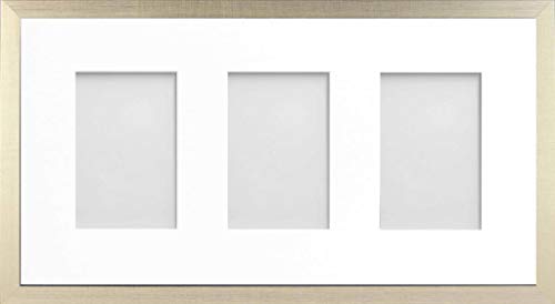 Frame Company Simpson Gold Multi Aperture Photo Frame, 20x10 for 6x4 inch (x3 PPP)