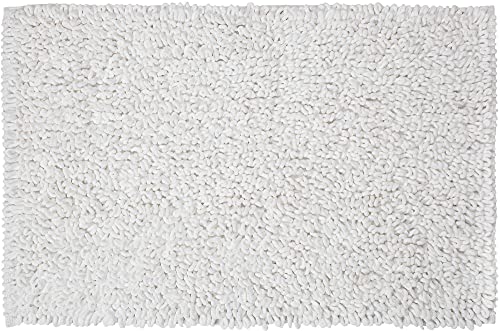 Sealskin Twist Bath Mat, Microfibre, White, 60 x 3 x 90 cm