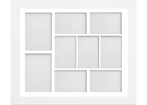 Frame Company Watson White Multi-Aperture Photo Frame with Mount, 20x16 for 7x5 (x2) 6x4 (x4) * Choice of Frame Colour and Mount Design* NEW