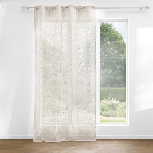 Douceur d'Intérieur, Maissa Eyelet Curtain 140 x 240 cm Sandblasted