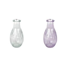 Talking Tables Clear Glass Bud Vase for flowers, s & Talking Tables Lilac Glass Bud Vase for flowers, s Table Decor Bundle