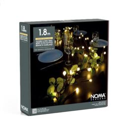 NOMA Berry & Eucalyptus Garland, 1.8 m, 48 Warm White LEDs (Pack of 1)