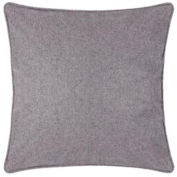 furn. Dawn Cushion Cover – Soft Textured Neutral Tone Piped Edge Case (Charcoal – 45x45cm)