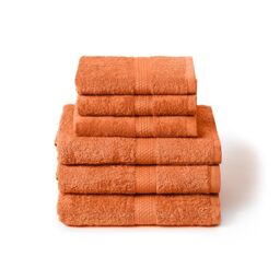 Caleffi Set of 6 Bath Towels with Guest – Consisting of 3 x Face Towel 55 x 100 cm + 3 x Bidet Towel 40 x 60 cm – 100% Soft and Ultra Absorbent Cotton – Shower, Face and Hospitality Bath Set