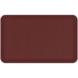 GelPro 816825012469 Designer Comfort Grasscloth Crimson Ergo-Foam Anti-Fatigue Kitchen Floor Mat