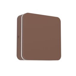 Eglo LED wall Light Pedersano, Square rotable Outdoor lamp, Porch and Front Door Lighting, Rust Brown, Warm - Neutral - Cool White, IP44