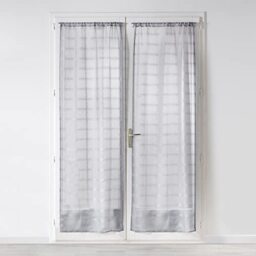 Douceur d'Intérieur - Pair of Straight Curtain Rod 2 x 70 x 200 cm Sand Candie Grey