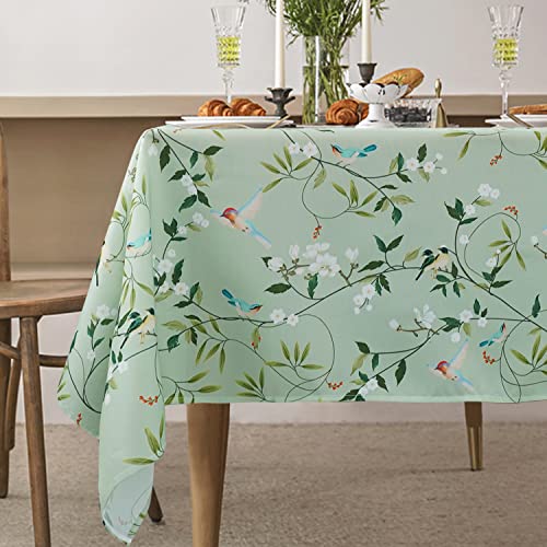 "Virtumob Spring Summer Tablecloth Waterproof Fabric Oblong Table Cloth, Holiday Decoration Perfect for Kitchen Dining,Restaurant,Outdoor Table Cover 60""x 120"" Oblong/Rectangle"