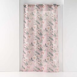 Douceur d'Intérieur, Alissia Pink Printed Eyelet Curtain 140 x 240 cm