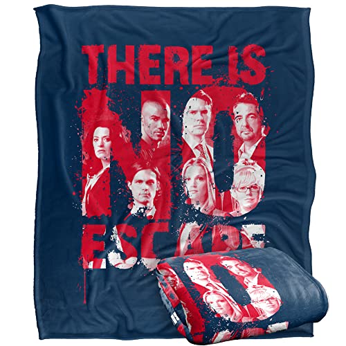 Criminal Minds No Escape Silky Touch Super Soft Throw Blanket 152 X 127 Cm