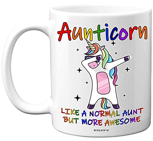 Aunticorn Auntie Mug, 11oz Ceramic Unicorn Coffee Mugs/Cup Dishwasher Safe - Aunticorn Auntie Mug, 11oz Ceramic Unicorn Coffee Mugs/Cup Dishwasher Safe, Birthday Gifts, Best Birthday for Christmas