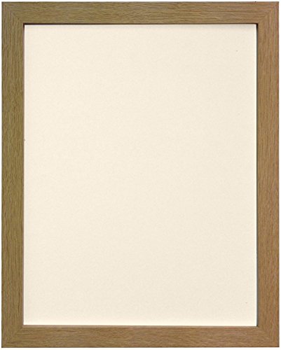 "FRAMES BY POST 25mm wide H7 Oak Picture Photo Frame with Ivory Backing Board 10""x4"""
