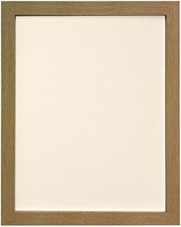"FRAMES BY POST 25mm wide H7 Oak Picture Photo Frame with Ivory Backing Board 10""x4"""