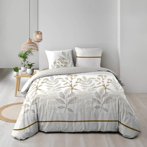 Douceur d'Intérieur, Raoni 3-Piece Bedding Set (240 x 220 cm) 100% Cotton