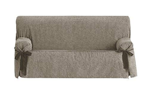 Eysa Dream Adjustable 2 Seat Sofa Cover with Ribbons, 70 x 230 x 110 cm,Mink F6360931