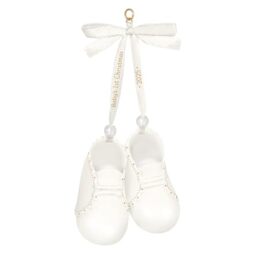 Hallmark Keepsake Christmas Ornament 2025, Baby's 1st Christmas Baby Booties 2025, Porcelain, New Baby Gifts