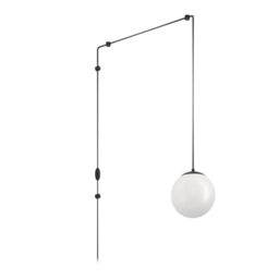 Eglo Plug in Pendant Light Rondo 3, Light Cord with Switch