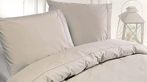 Papillon Monte Carlo Duvet Covers, Natural, Cotton, 140 x 200/220 cm