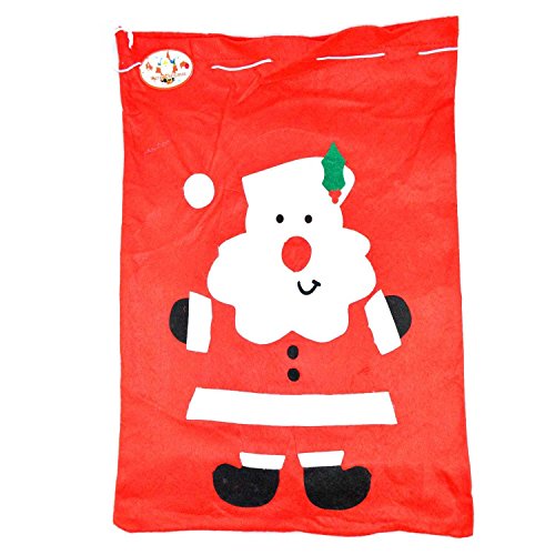 Giant 100x60cm Felt Santa Sack Red Sack Stocking Xmas GiftS Presents Bag Christmas Accessory Decorations