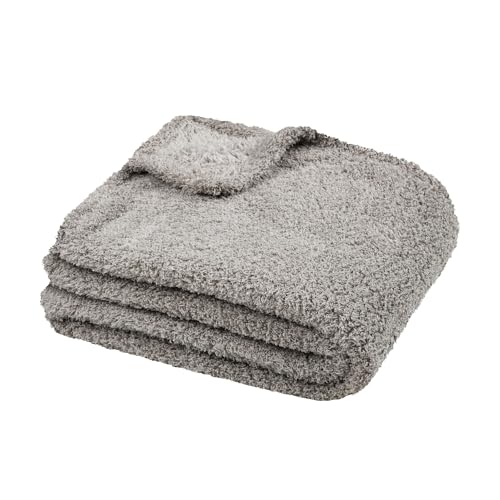 STOF - Blanket - Size 130 x 160 cm - 100% Polyester - Natural Colour - Montreal Model - Blanket - Soft Warm Fluffy Plain