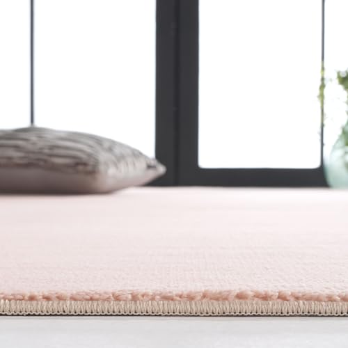 Safavieh Boho Rug Living Room, Dining Room, Bedroom - Machine Washable and Non Slip - Loft Collection, Short Pile, in Peach, 70 X 122 cm