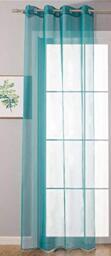Gardinenbox 20332-cn Curtain with Eyelets for Living Room 145 x 140 cm Turquoise