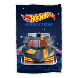 Character World HotWheels Officially Licenced Fleece Blanket - Super Soft Warm Fleece With Sherpa Back - Blue Motorway Design - Perfect For Home, Sleepovers & Camping - 120 x 150 cm