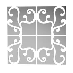 DekoArte - Mirror Vinyl Adhesive Klimt 63 x 63 cm - Original and Stylish 3D Wall Decoration