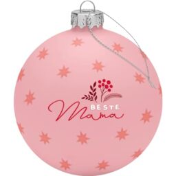 GRUSS & CO 51143 Christmas Bauble with Ribbon, Diameter 8 cm, in Gift Box
