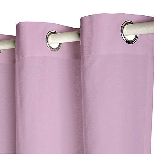 TODAY Cotton Eyelet Curtain 140 x 250 cm Powder Pink
