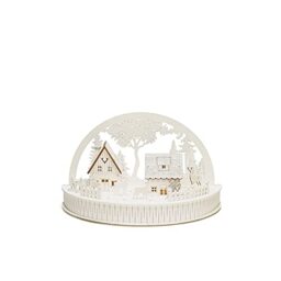 Konstsmide Christmas Lights Silhouette Motif Arch Village with Reindeers - Battery Operated: 2xAA (Excl.) - Christmas Scene Warm White Diodes