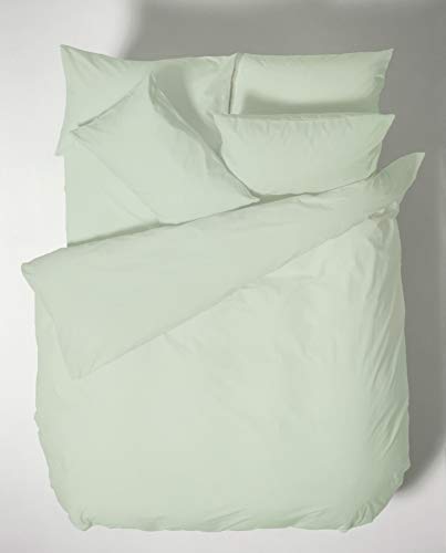 Bianca Plain Dyed Green Duvet Cover Set 140 x 220 cm + 65 x 65 cm