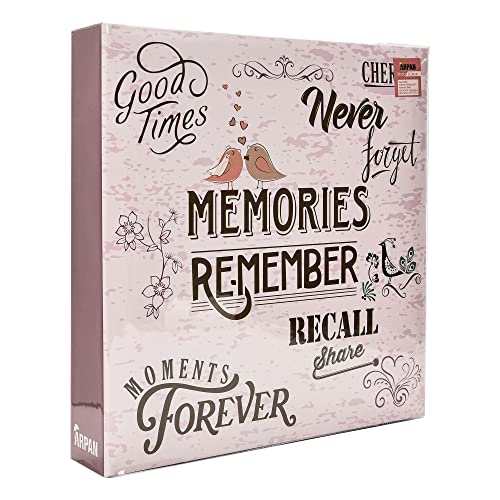 Arpan Extra-Large 3-Ring Binder Self Adhesive Photo Album 20/Sheets 40/Sides (Purple Memories)
