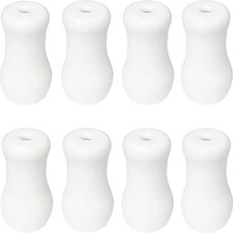 APUXON 20pcs White Plastic Cord Tassel Window Blind Cord Knobs Drops Pull End for Blinds or Shades