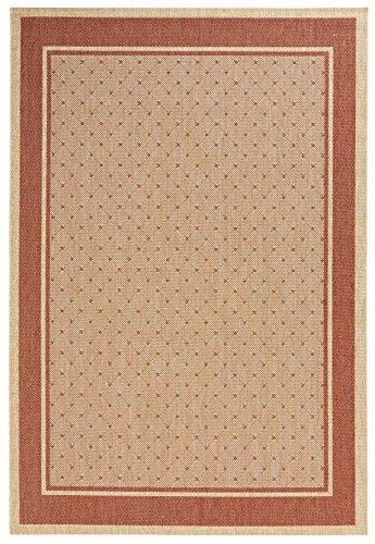 Hanse Home Classy Living Room Rug, Flat Weave, Robust Modern Design, Bedroom Rug for Dining Room, Living Room, Children's Room, Hallway, Bedroom, Kitchen - Red Brown, 160 x 230 cm