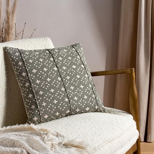 Yard Helm Organic Look Cotton Feather Filled Cushion - Twin Pack