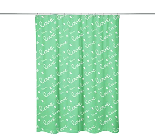 Bonamaison Digitally Printed Shower Curtain, 1 Piece 150x200 Cm - Designed And Manufactured in Turkey