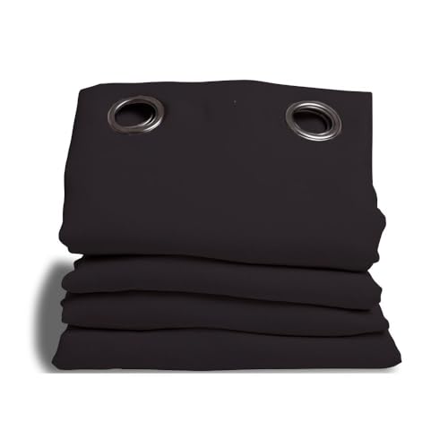 moondream HM6902047 Noise insulation/Blackout/Thermal Curtain 145 x 260 cm Cotton, Cotton, black,40cm x 27cm x 13cm