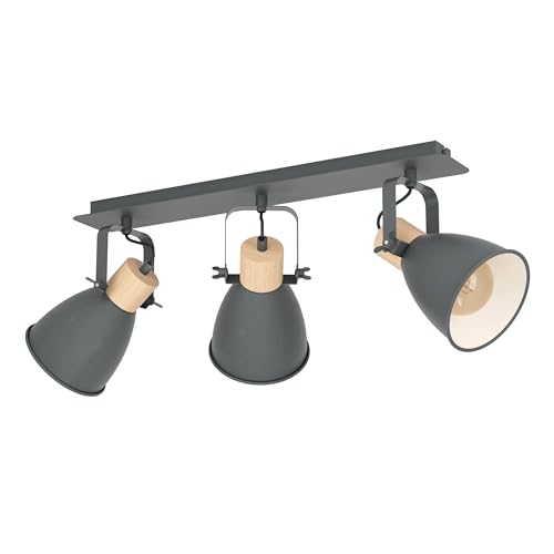 Eglo Spot, Wood Alloy Steel, Ceiling Light 3-Light